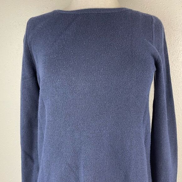 Talbots Navy Blue Long Sleeve Sweater Size S EUC - Picture 2 of 6